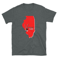 Venice Illinois Map  Short-Sleeve Unisex T-Shirt