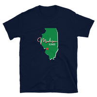Madison Illinois Map Short-Sleeve Unisex T-Shirt