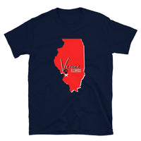 Venice Illinois Map  Short-Sleeve Unisex T-Shirt