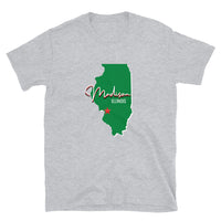 Madison Illinois Map Short-Sleeve Unisex T-Shirt